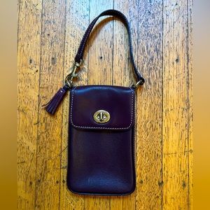 Coach Purple Leather Pouch